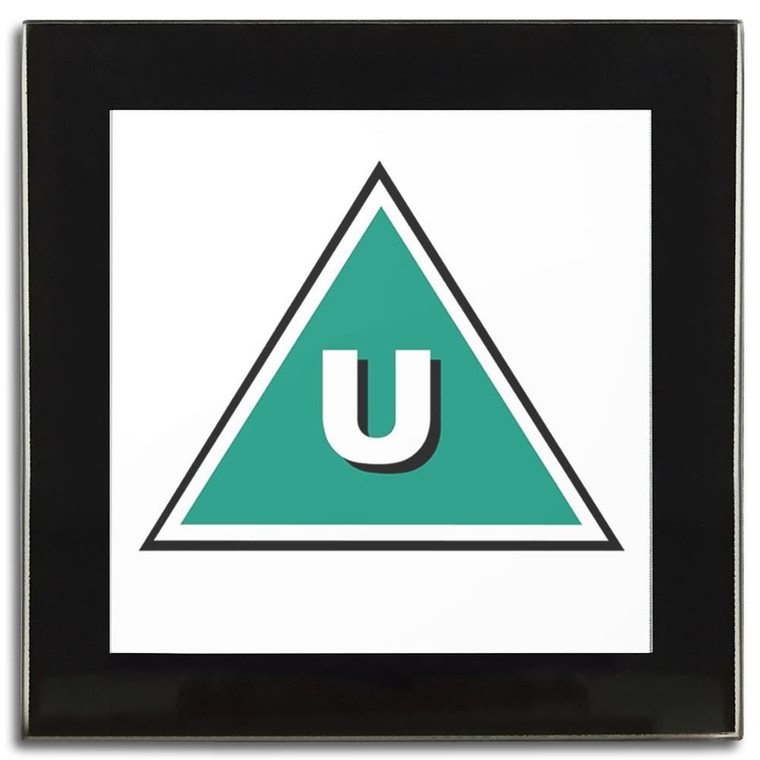 U Certificate - Square Glass Coaster