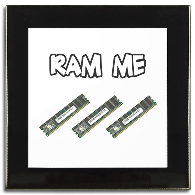 Ram Me - Square Glass Coaster