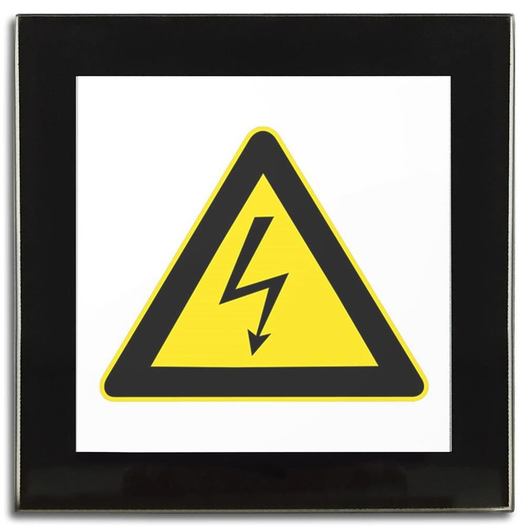 High Voltage - Square Glass Coaster
