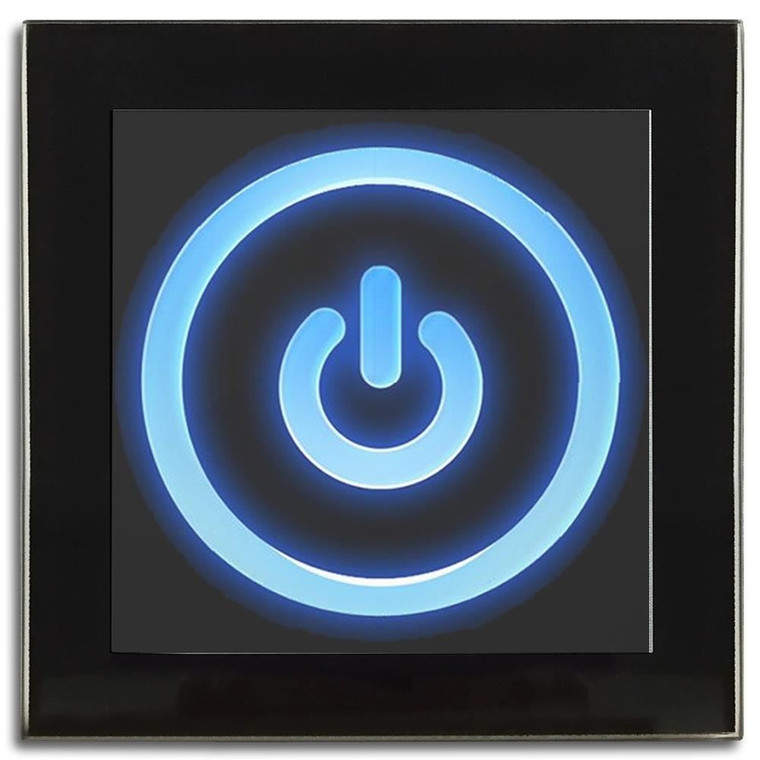Power On/Off - Square Glass Coaster