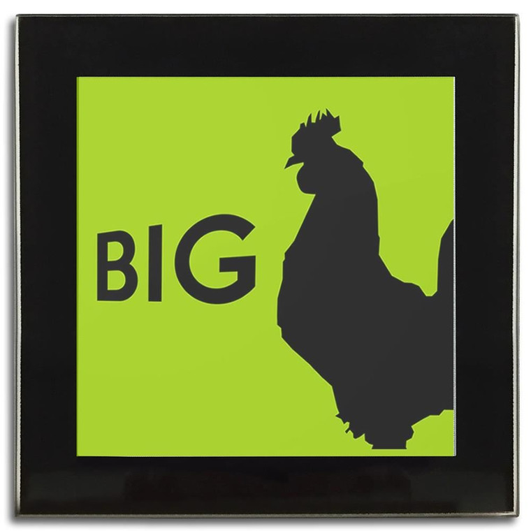 Big Cock - Square Glass Coaster