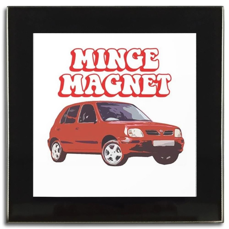 Minge Magnet - Square Glass Coaster
