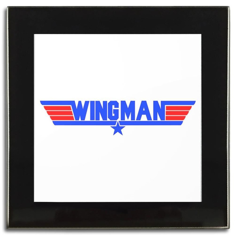 Wingman - Square Glass Coaster