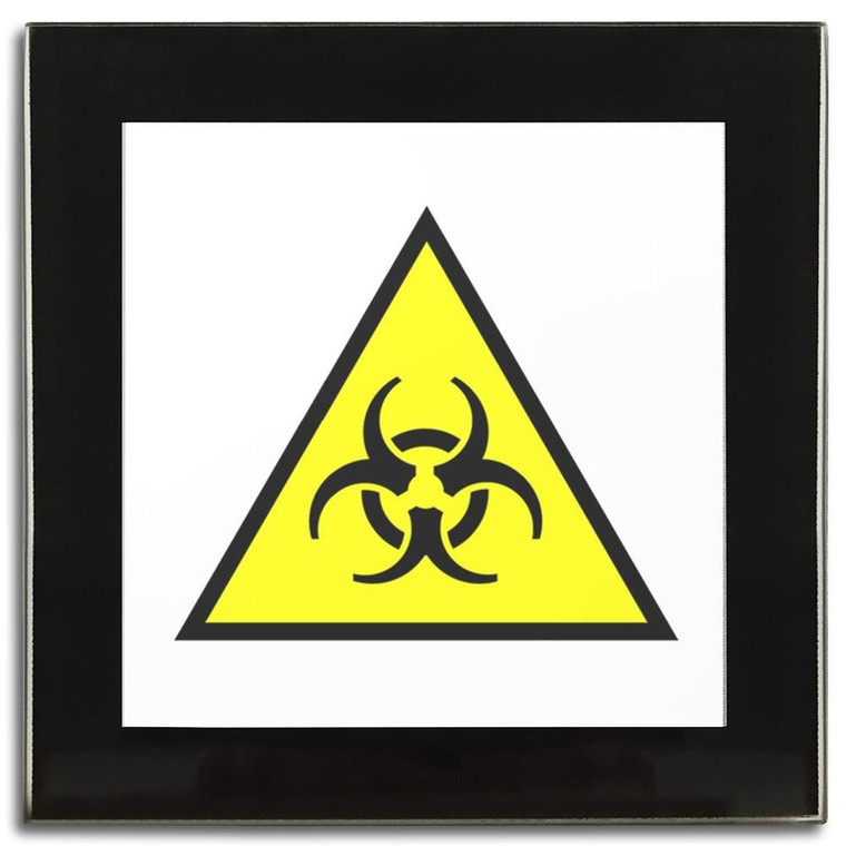 Biohazard - Square Glass Coaster