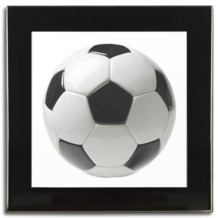 Football - Square Glass Coaster