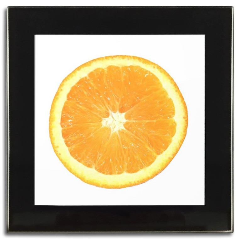 Orange - Square Glass Coaster