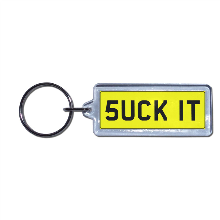 SUCK IT - UK Number Plate Key Ring