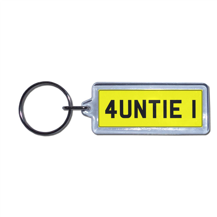 AUNTIE 1 - UK Number Plate Key Ring