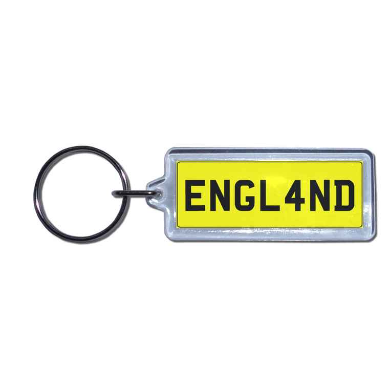 ENGLAND - UK Number Plate Key Ring