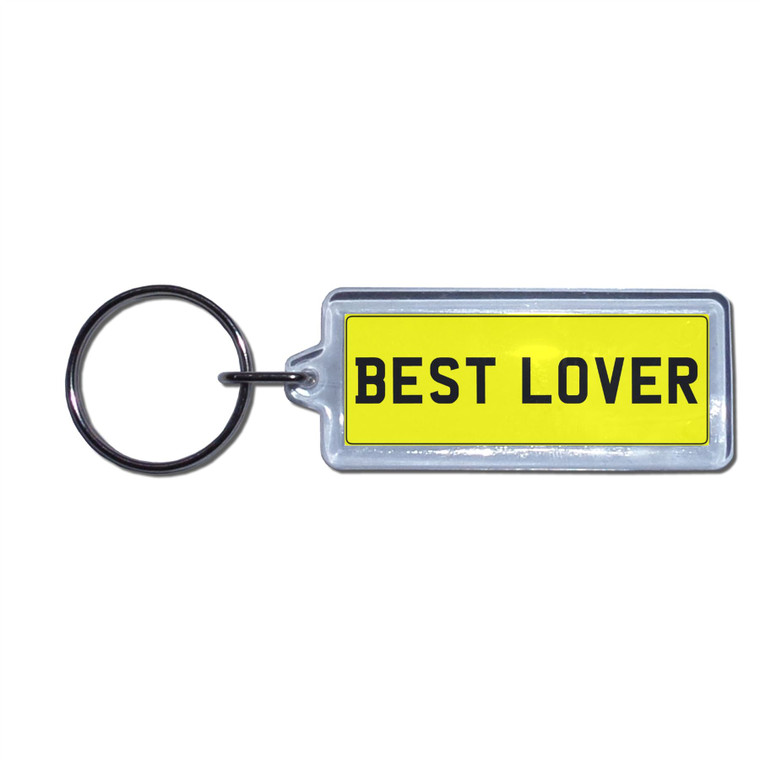 BEST LOVER - UK Number Plate Key Ring
