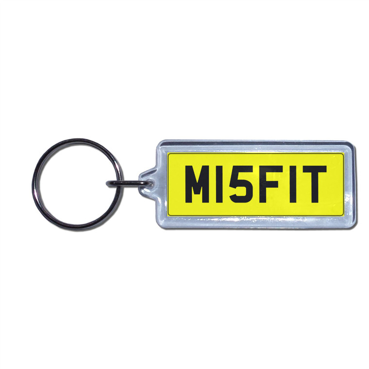 MISFIT - UK Number Plate Key Ring