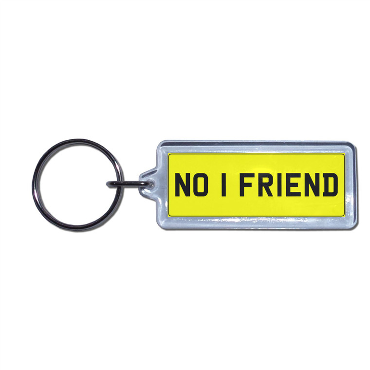 NO 1 FRIEND - UK Number Plate Key Ring