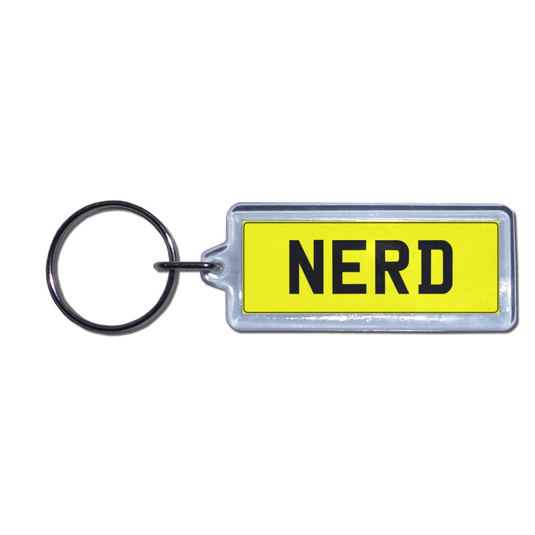 NERD - UK Number Plate Key Ring