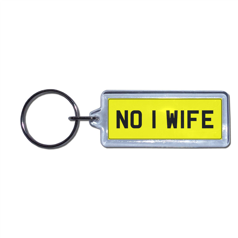 NO 1 WIFE - UK Number Plate Key Ring