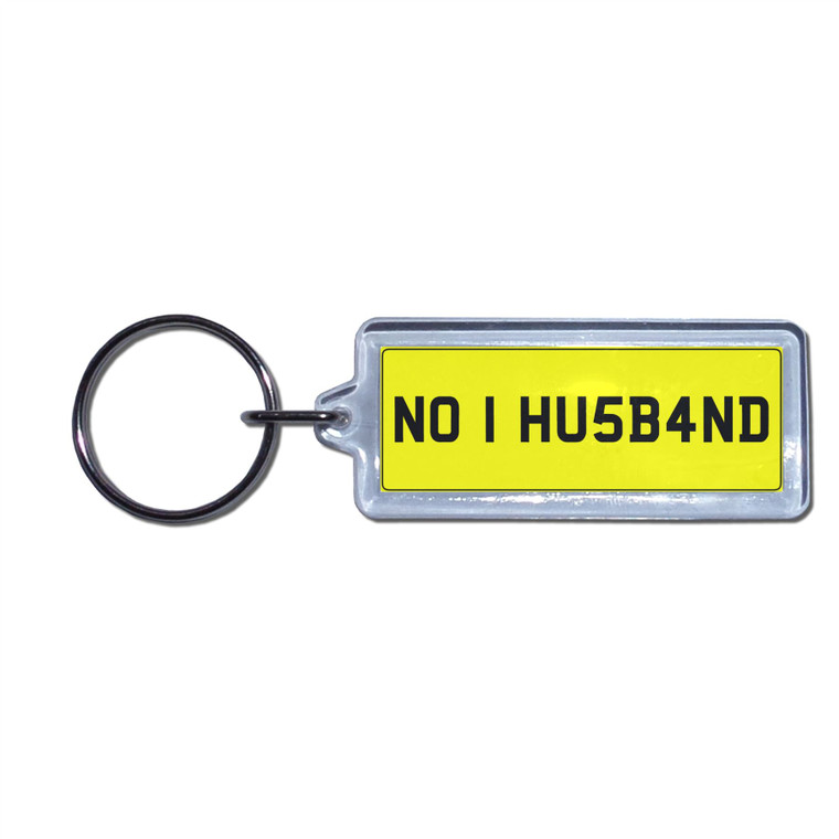 NO 1 HUSBAND - UK Number Plate Key Ring