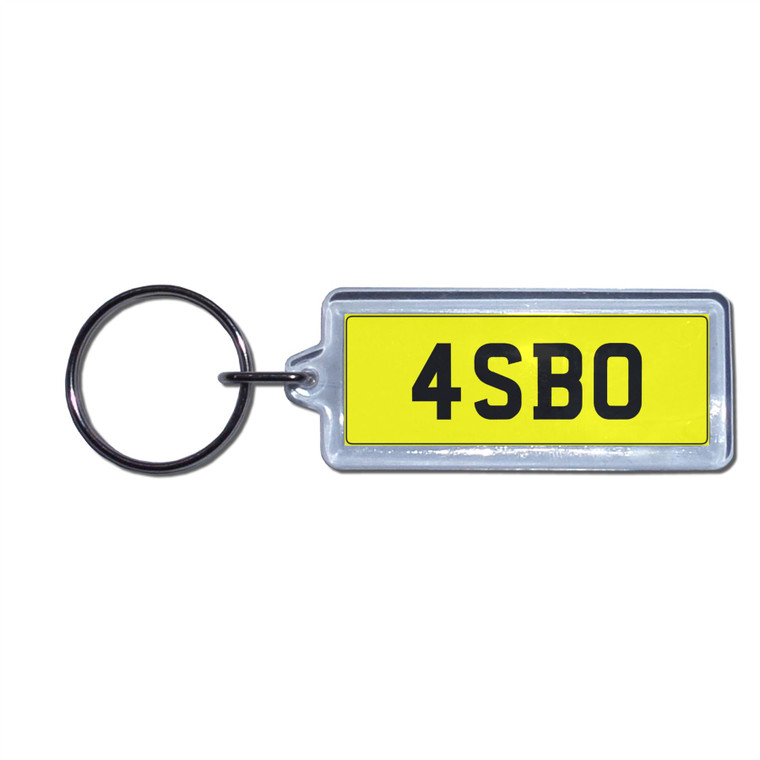 ASBO - UK Number Plate Key Ring