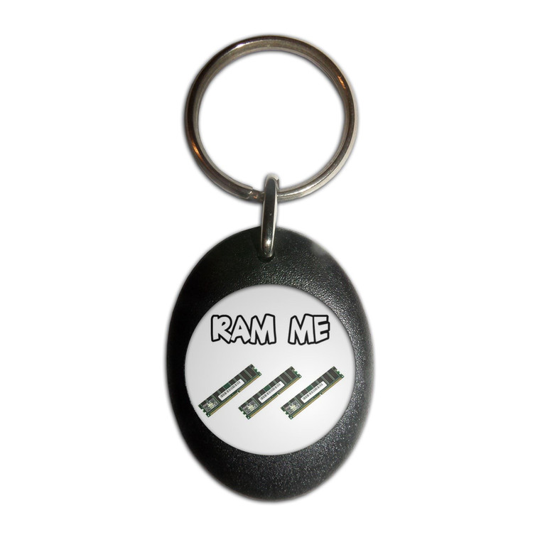 Ram Me - Plastic Oval Key Ring Ram Me - Plastic Oval Key Ring