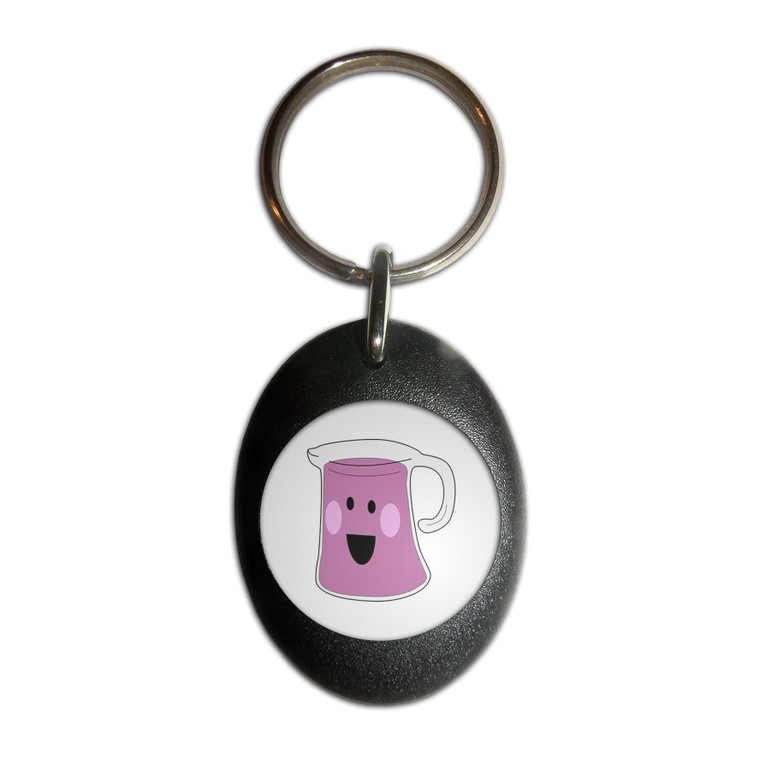 Jug of Juice - Plastic Oval Key Ring