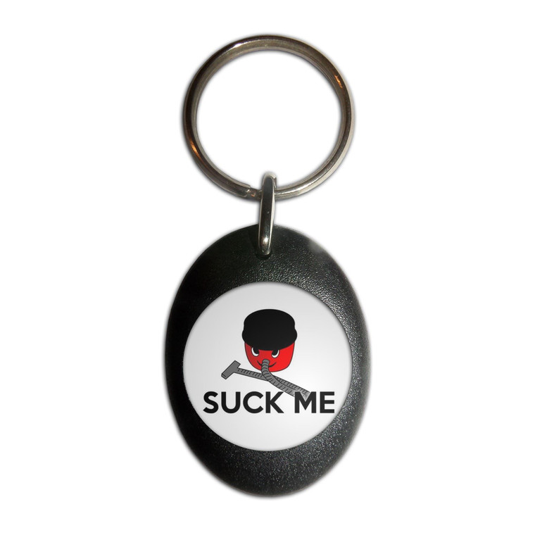 Suck Me - Plastic Oval Key Ring