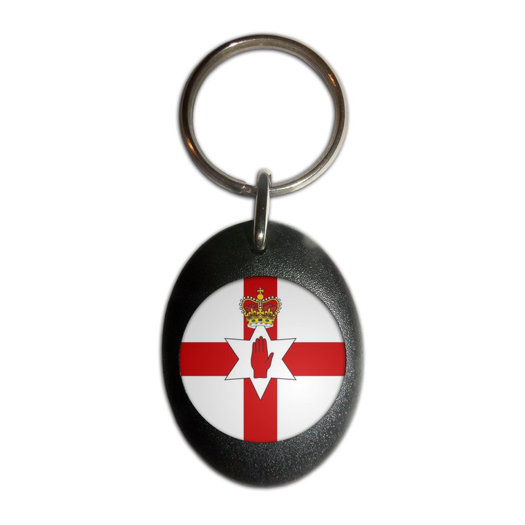 Northern Ireland Flag - Plastic Oval Key Ring