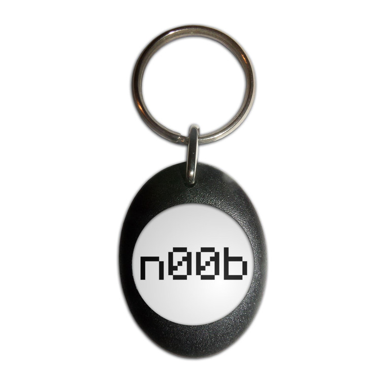 n00b - Plastic Oval Key Ring