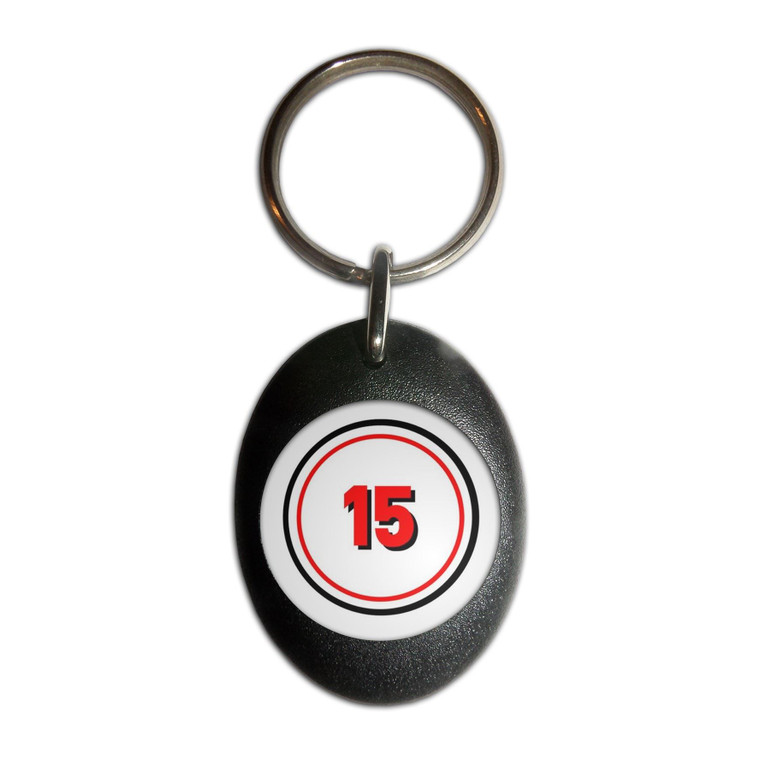 15 Certificate - Plastic Oval Key Ring