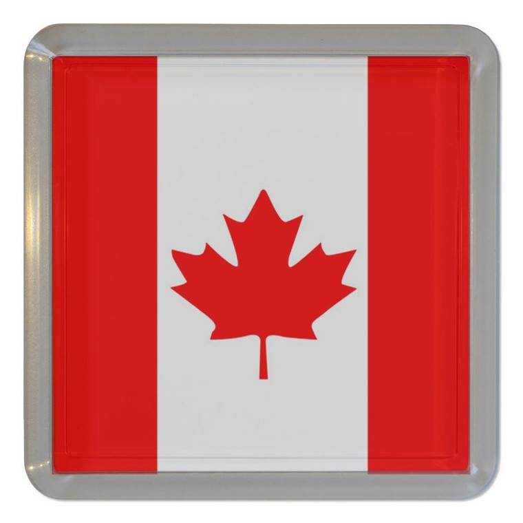 Canada Flag - Plastic Tea Coaster / Beer Mat