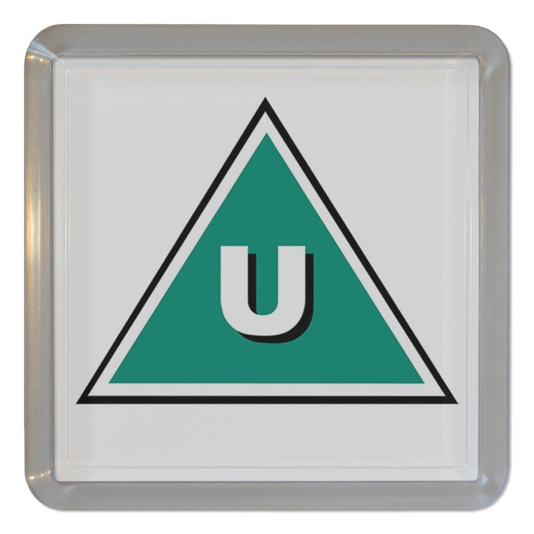 U Certificate - Plastic Tea Coaster / Beer Mat