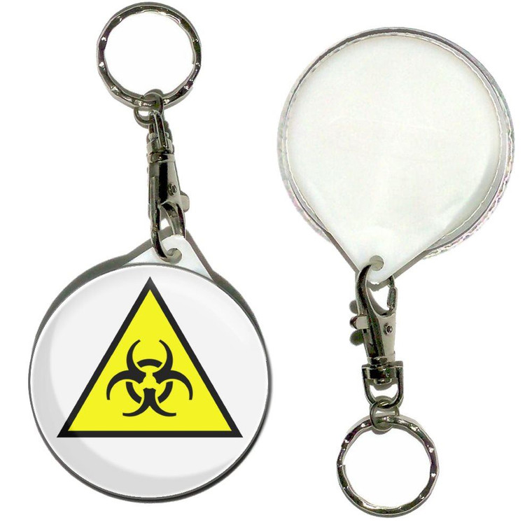Biohazard - 55mm Button Badge Key Ring