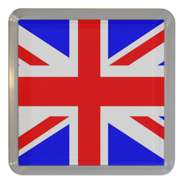 Union Jack UK Flag - Plastic Tea Coaster / Beer Mat