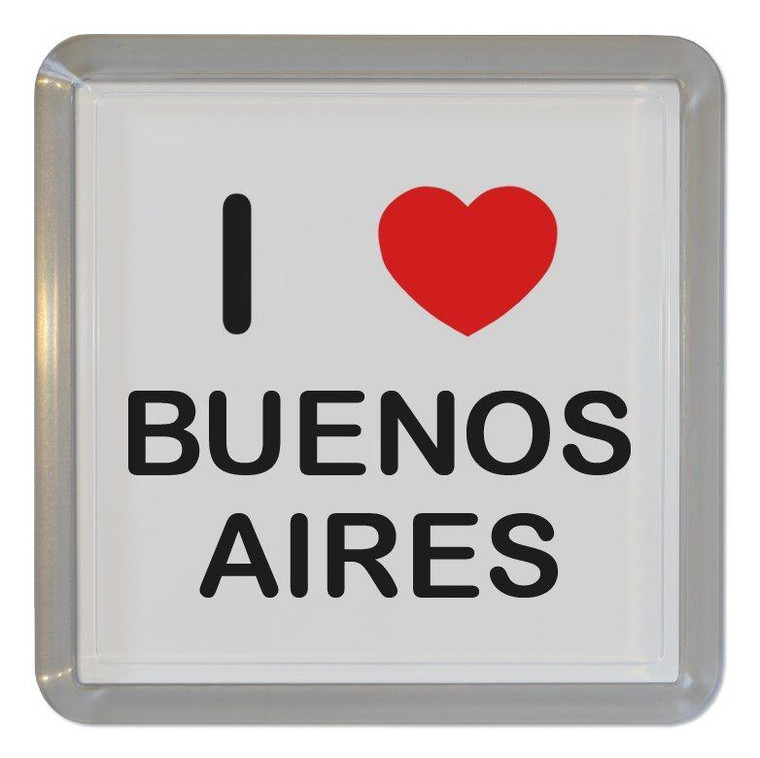 I Love Buenos Aires - Plastic Tea Coaster / Beer Mat