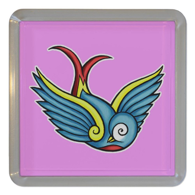 Swallow - Plastic Tea Coaster / Beer Mat