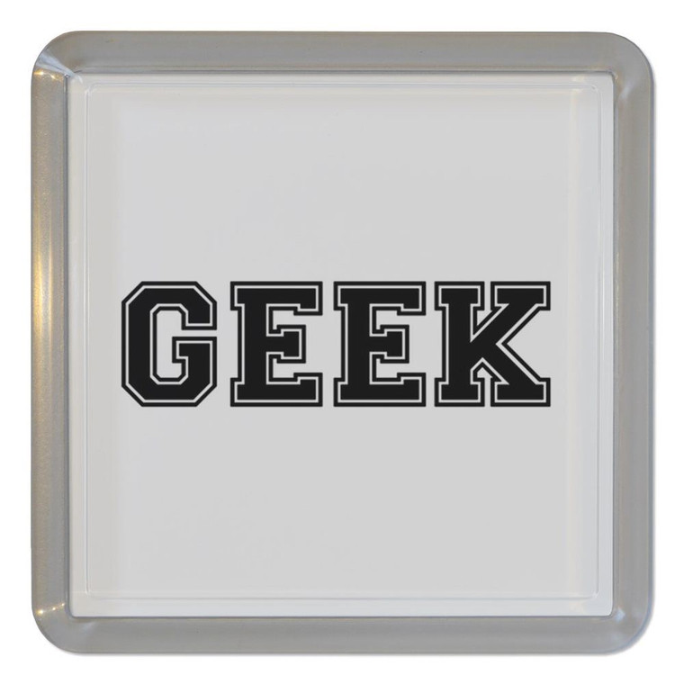 Varsity Geek - Plastic Tea Coaster / Beer Mat