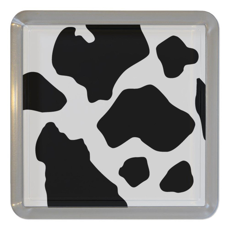 Cow Pattern - Plastic Tea Coaster / Beer Mat