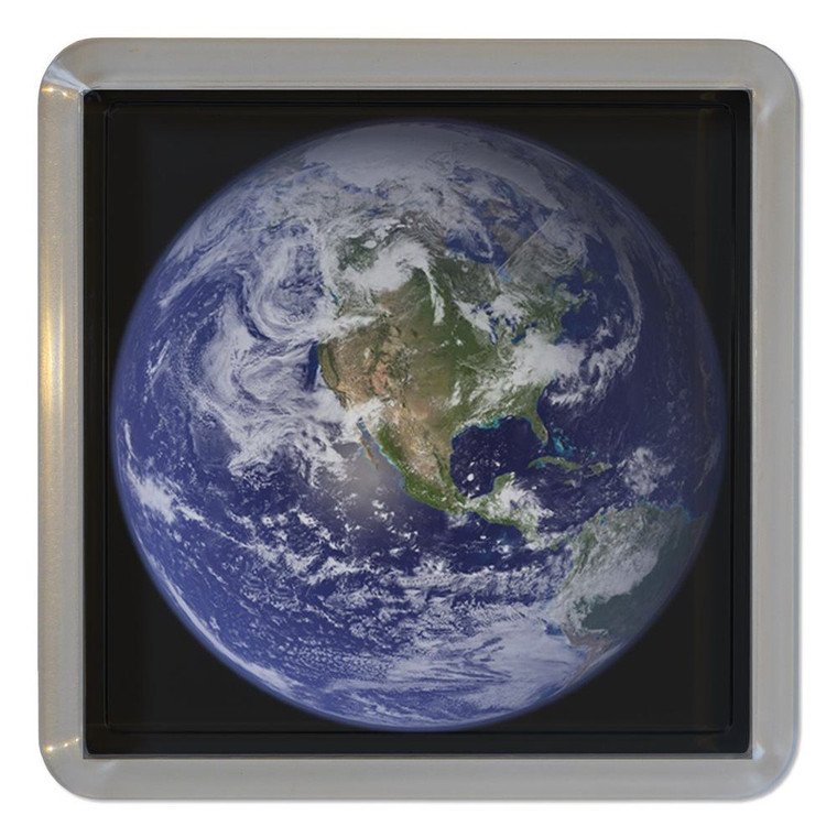 Earth - Plastic Tea Coaster / Beer Mat