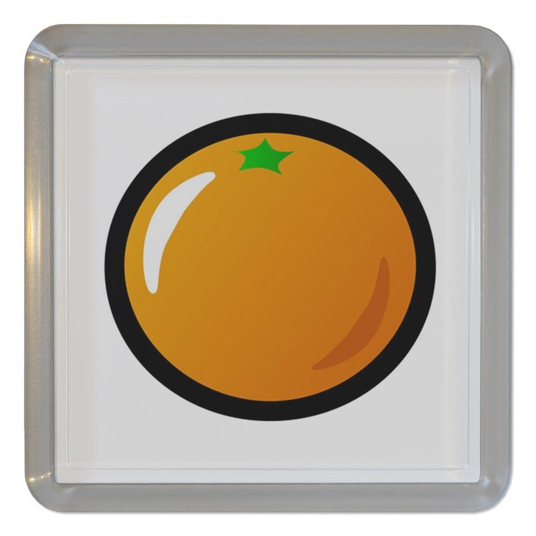 Fruit Machine Orange - Plastic Tea Coaster / Beer Mat