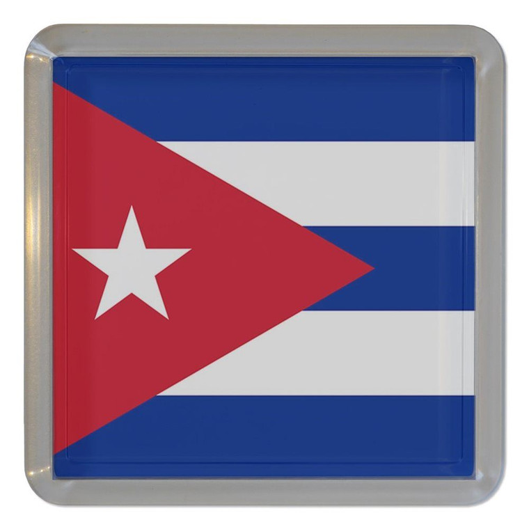 Cuba Flag - Plastic Tea Coaster / Beer Mat