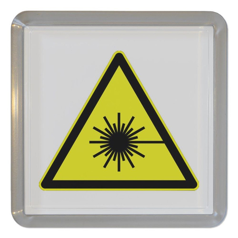 Laser Radiation - Plastic Tea Coaster / Beer Mat