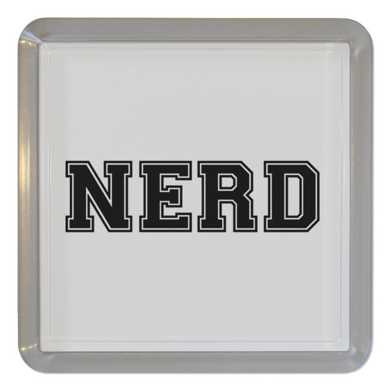 Varsity Nerd - Plastic Tea Coaster / Beer Mat