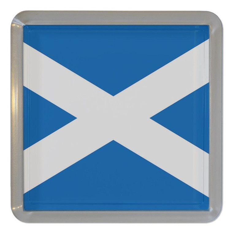 Scotland Flag - Plastic Tea Coaster / Beer Mat