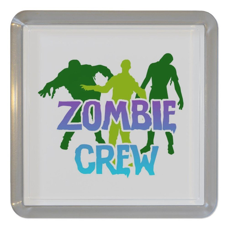 Zombie Crew - Plastic Tea Coaster / Beer Mat
