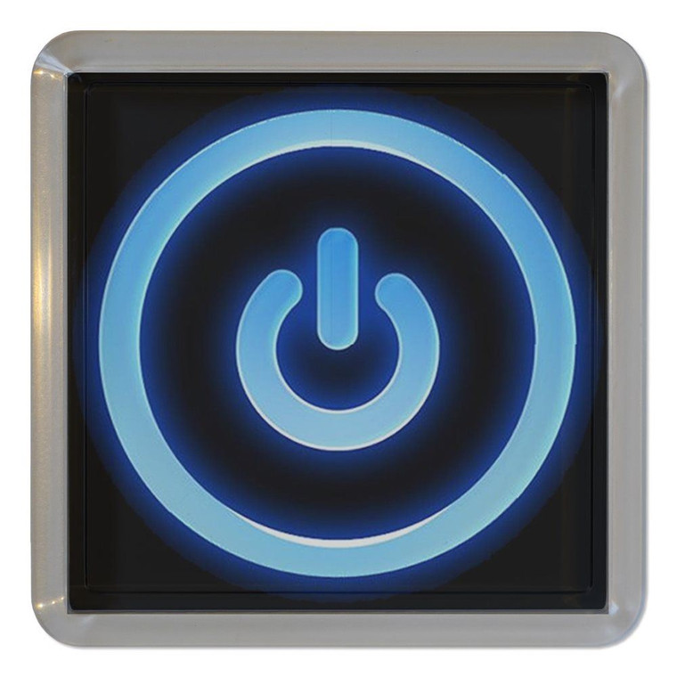 Power On/Off - Plastic Tea Coaster / Beer Mat