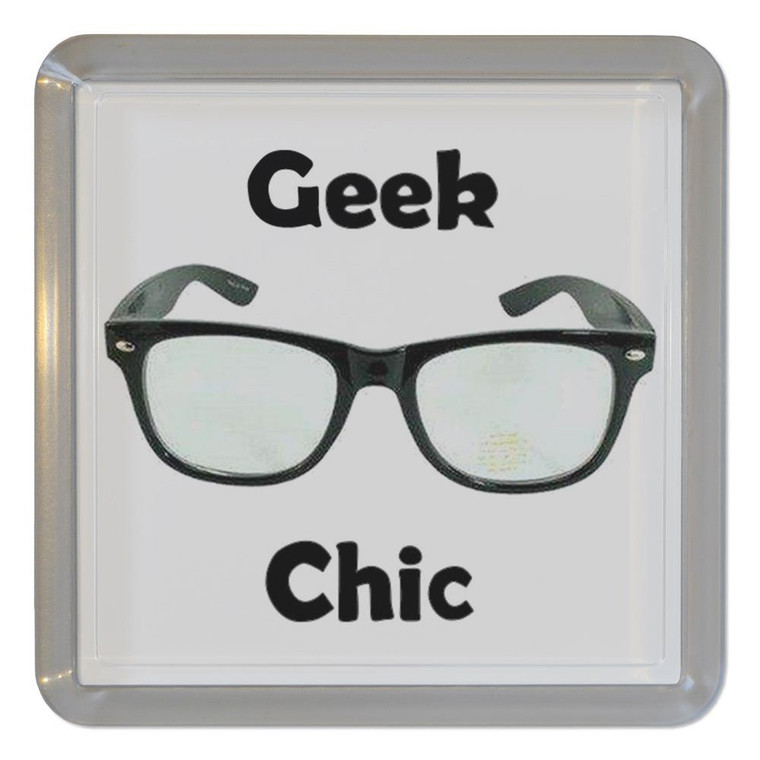 Geek Chic - Plastic Tea Coaster / Beer Mat