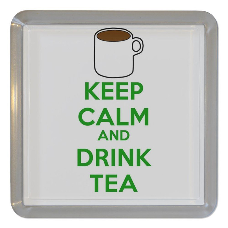 Keep Calm and Drink Tea - Plastic Tea Coaster / Beer Mat