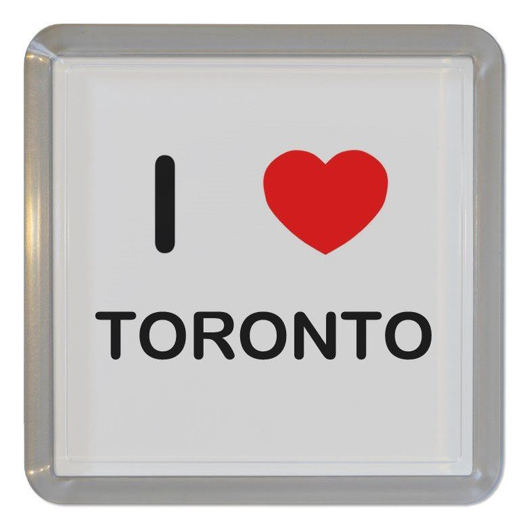 I Love Toronto - Plastic Tea Coaster / Beer Mat