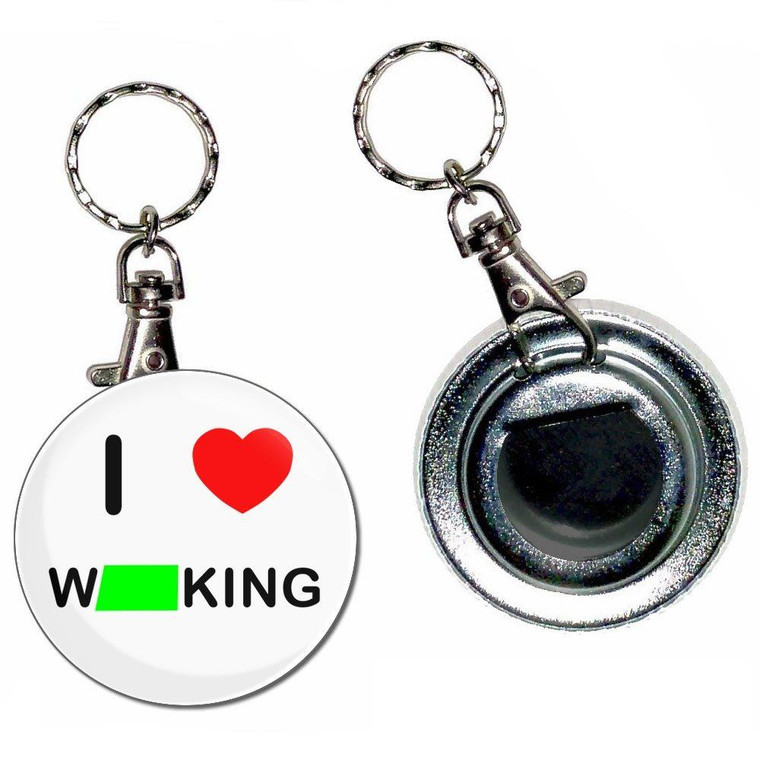 I Love Wanking - 55mm Button Badge Bottle Opener