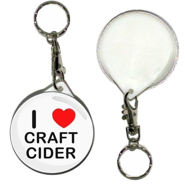 I love Craft Cider - 55mm Button Badge Key Ring