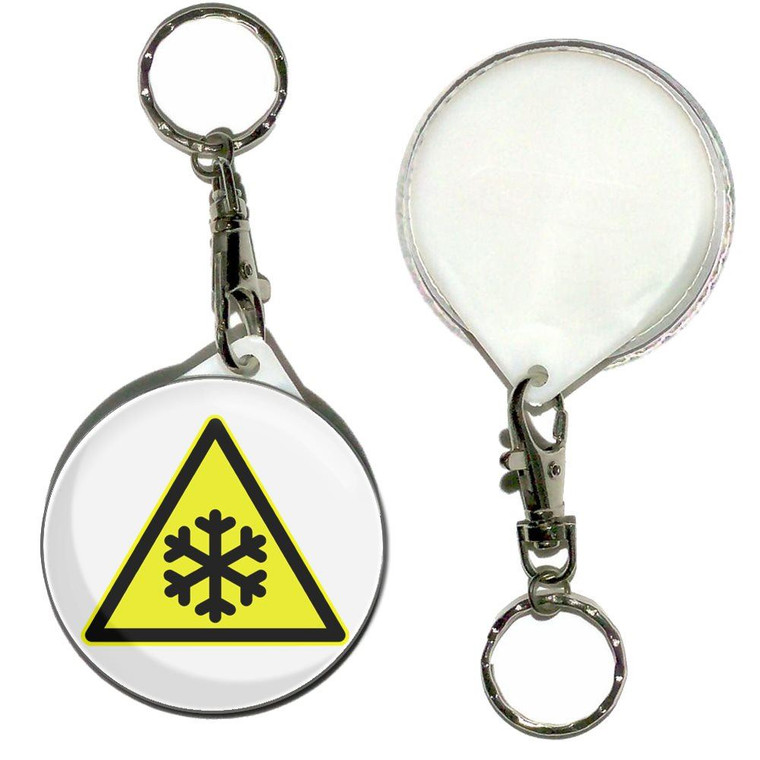 Low Temperature - 55mm Button Badge Key Ring