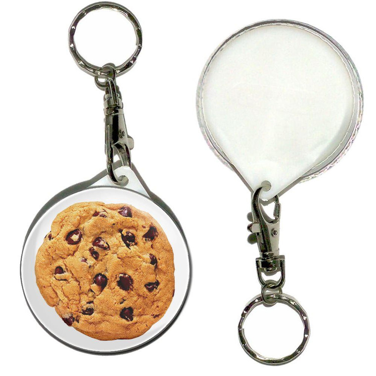 Cookie - 55mm Button Badge Key Ring