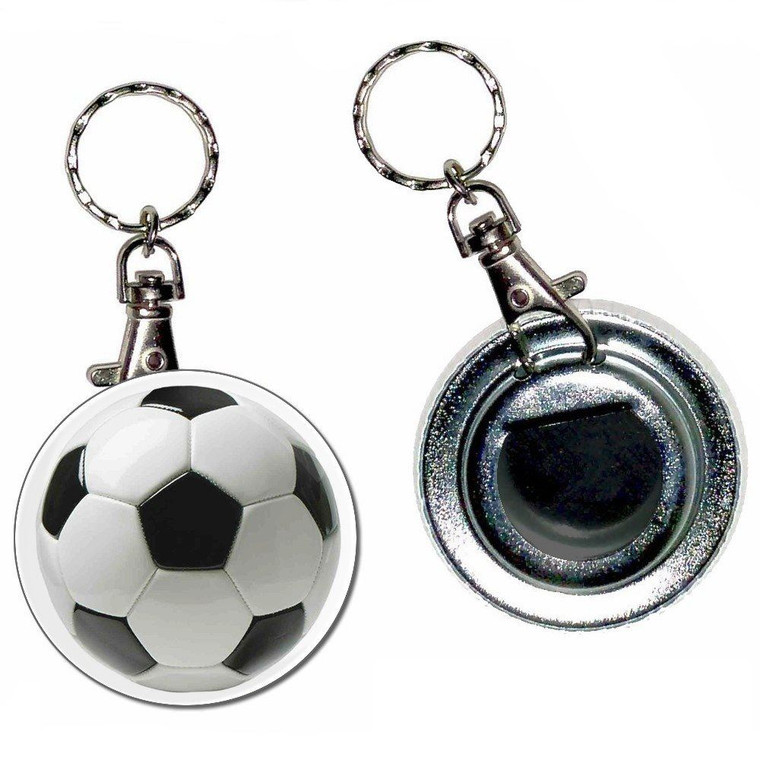 Football - 55mm Button Badge Bottle Opener